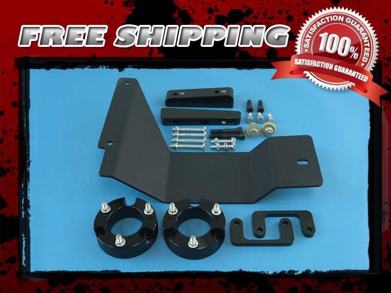 Black nylon coil spacer lift kit front 3.5" differential drop skidplate 4x4 4wd