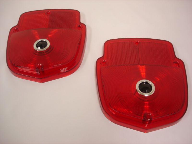 1953-1956 ford pickup truck tail light lenses blue dot