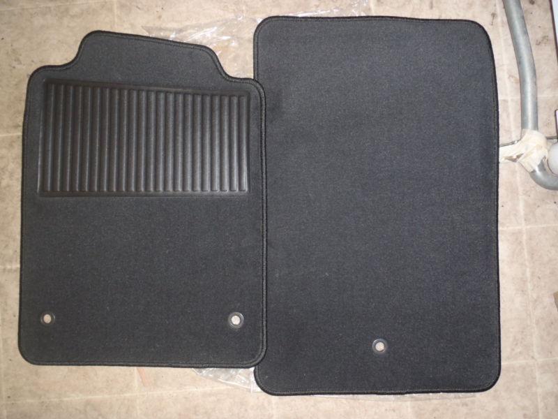 08-13 corvette c6 factory floor mats black ebony new