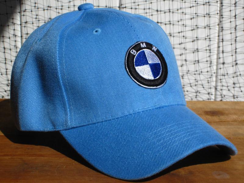 New nwt bmw classic logo blue baseball golf fishing driving hat cap automobile @