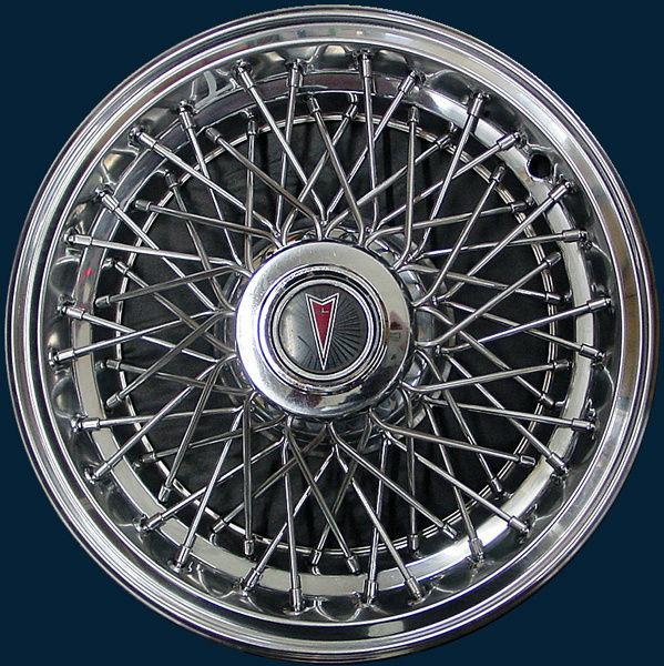 '85 86 pontiac parisienne 15" 5087 wire hubcap / wheel cover gm part # 10037045