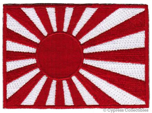 Kamikaze warrior patch rising sun japanese biker iron-on japan flag embroidered