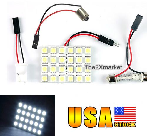 New t10 w5w 168 24smd 5050 led white light panel interior bulbs car lamp wedge