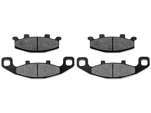 Front carbon kevlar organic brake pads for 1988-1996 kawasaki zx600 ninja 600r