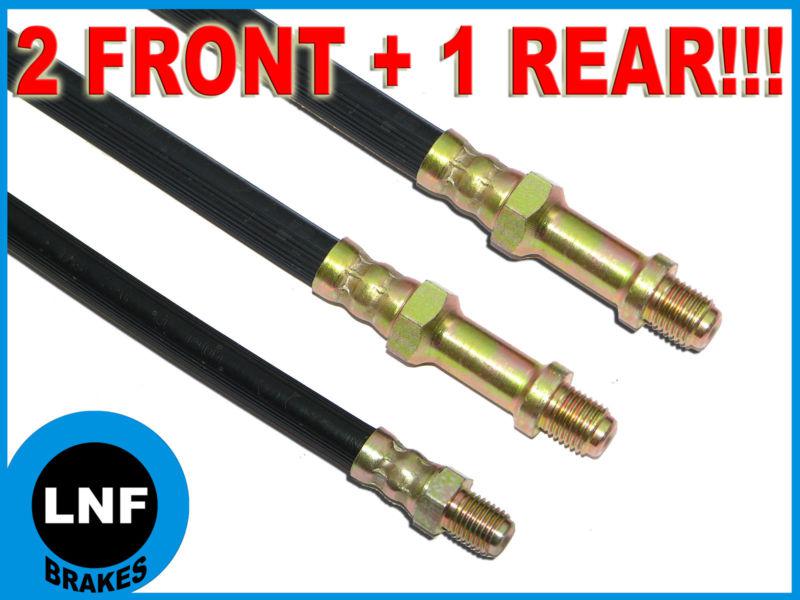 61 1961 oldsmobile f-85 f85 cutlass - brake hose set x3 (2fr+1rr)