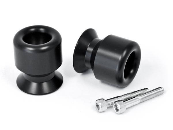 Black swingarm spools sliders motorcycle bobbins for yamaha fzs600 fz6 2005-2008