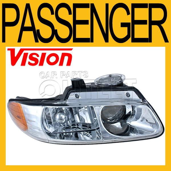 2000 caravan grand caravan voyager quad head light lamp right assembly new r/h