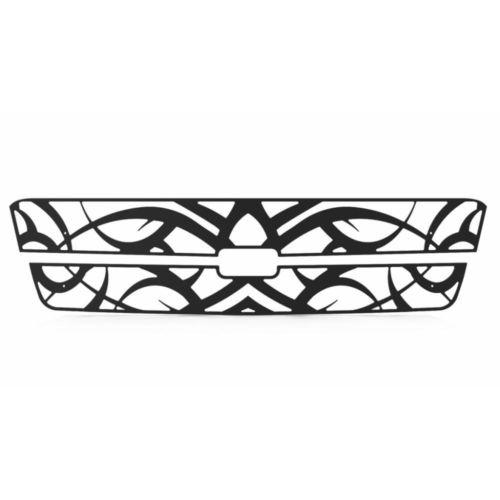 Chevy silverado 1500 03-05 tribal black powdercoat grill insert trim cover