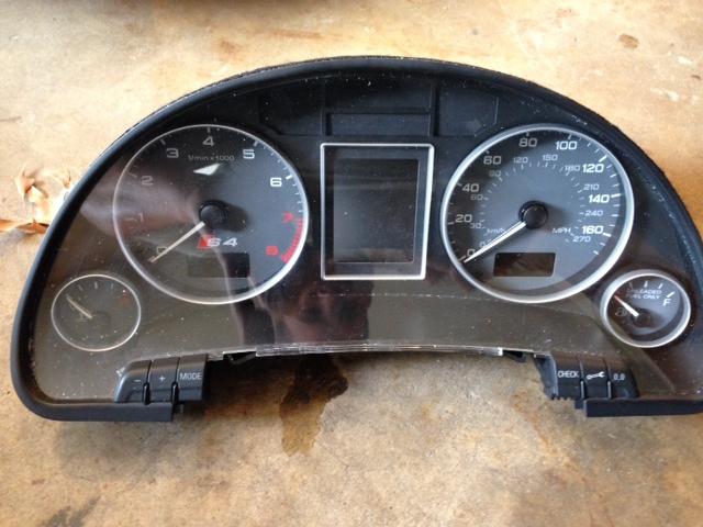 04 audi s4 4.2 b6 speedometer head cluster oem 111,504miles 8e0 920 981g