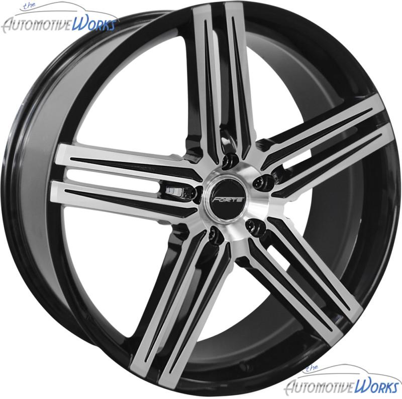 1 - 20x8.5 forte phantom 5x120 +20mm black mirror wheel rim inch 20"