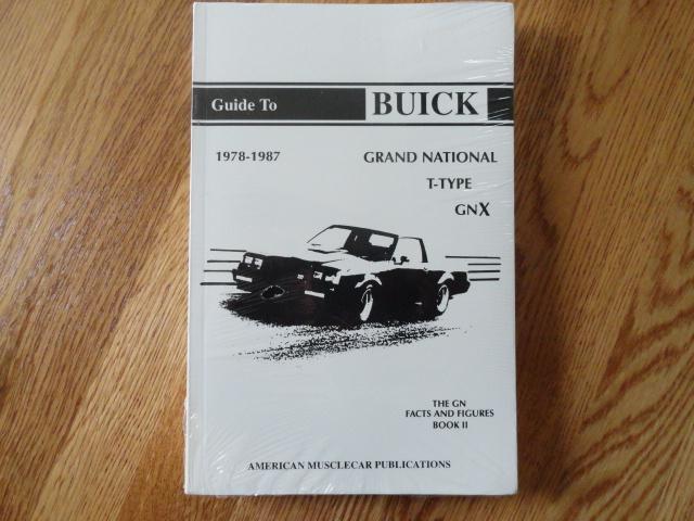 Brand new sealed buick grand national t-type gnx facts and figures book ii