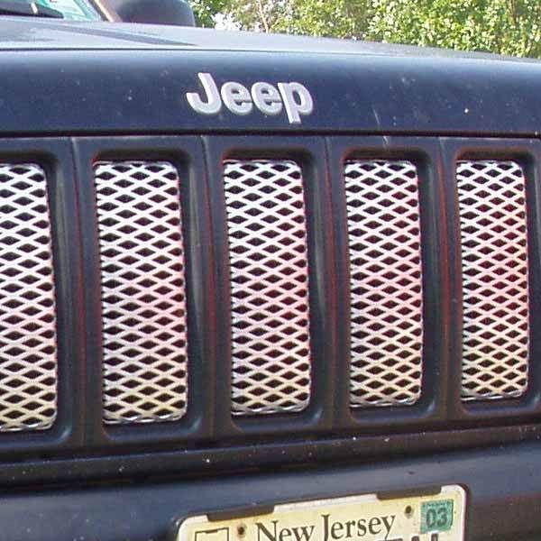 Jeep cherokee front bumper grille grill 97 98 99 00 01