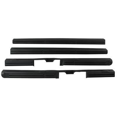 Auto ventshade door sill protectors plastic black chevy silverado sierra setof4