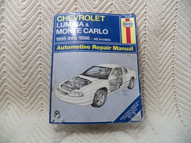 Chevrolet lumina & monte carlo 1995 - 1998  haynes automotive repair manual