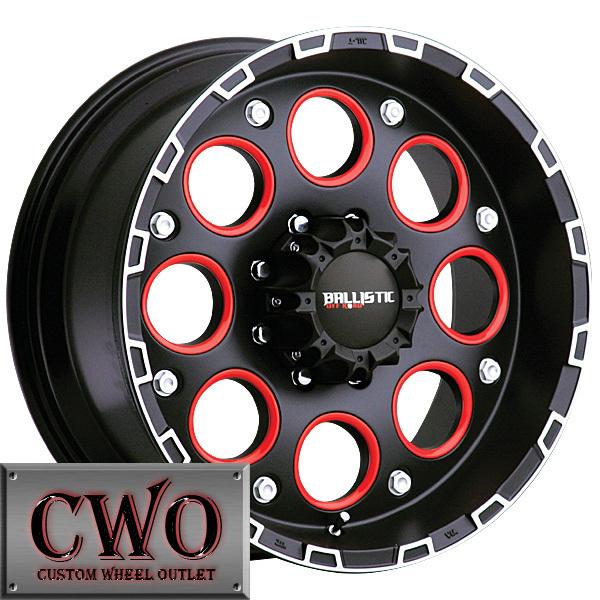 17 black ballistic enigma wheels rim 5x114.3 5 lug jeep wrangler ranger explorer