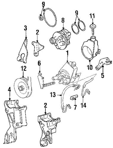 Gm oem 19207054 steering pump/power steering reservoir