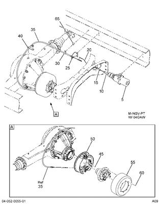 4c4z2853ae cable assy parking brake 09 f650