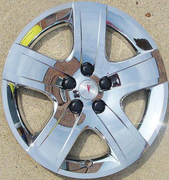 '09 10 pontiac g6 17" chrome 5146 5 spoke hubcap wheel cover part # 09597538