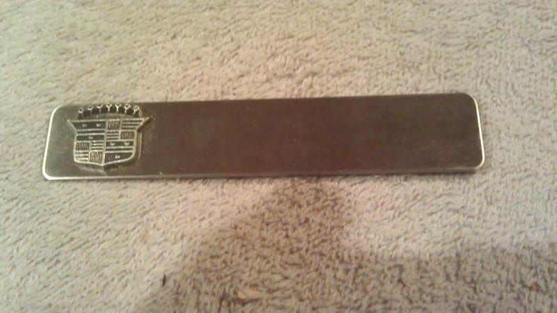 Cadillac nos dash nameplate   fits all models