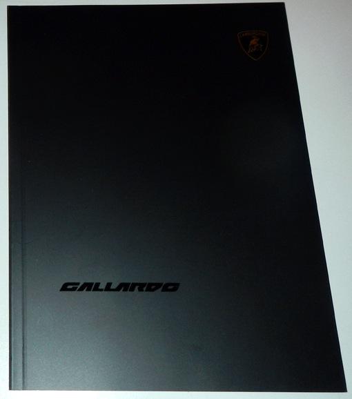 Lamborghini gallardo literature brochure book