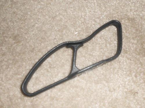 Camaro firebird seatbelt guide 82-92  "dark grey"  pass side california special