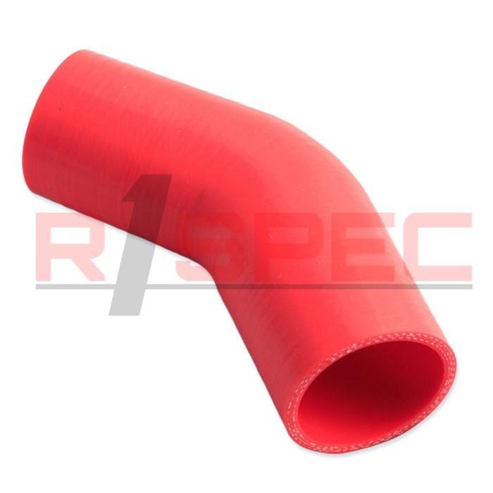 Universal red 2.25'' 3 ply 45 degree silicone hose coupler 57mm turbo intake rd