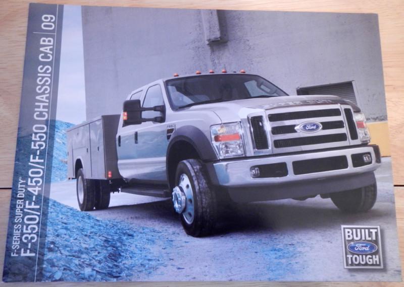 Brand new 2009 ford f-series super duty f-350 -450 -550 chassis cab brochure