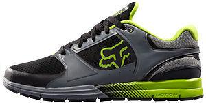 Fox racing motion concept mens shoes graphite/gray/acid green