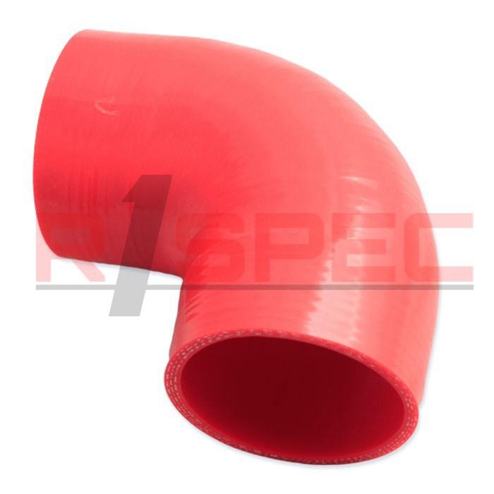 Universal red 3.15'' 3 ply 90 degree elbow silicone hose coupler 80mm intake rd