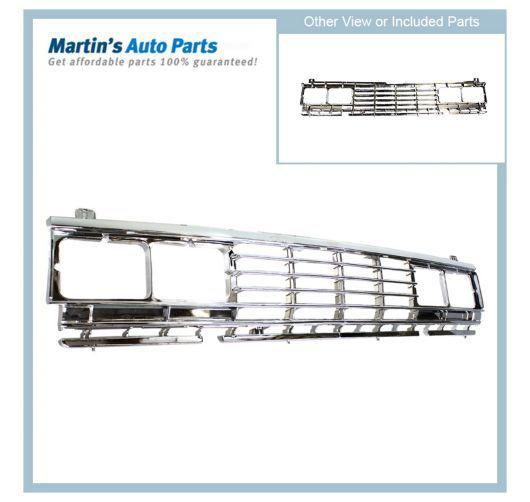 Ni1200106 chrome new grille assembly nissan 720 truck 86 85 84 83 1986 1985 1984