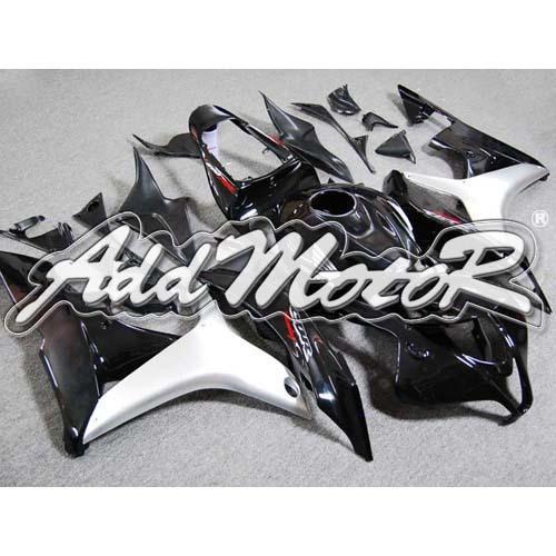 Injection molded fit 2007 2008 cbr600rr 07 08 black silver fairing 67n20