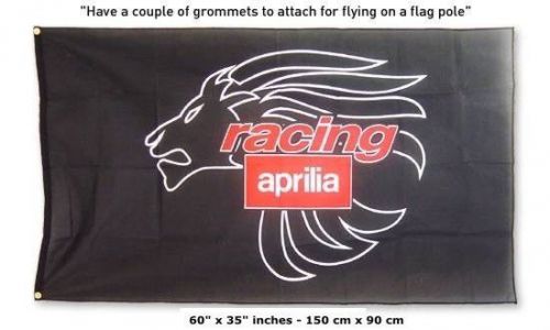 New aprilia black lion flag motorcycle 3x5 feet banner sign rsv tuono atlantic