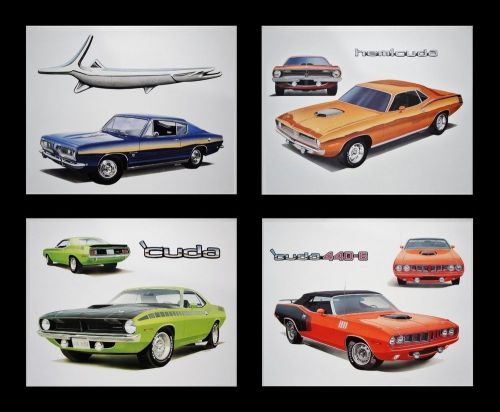 Cuda barracuda aar plymouth 1970 1971 198 225 318 340 340+6 383 - posters prints