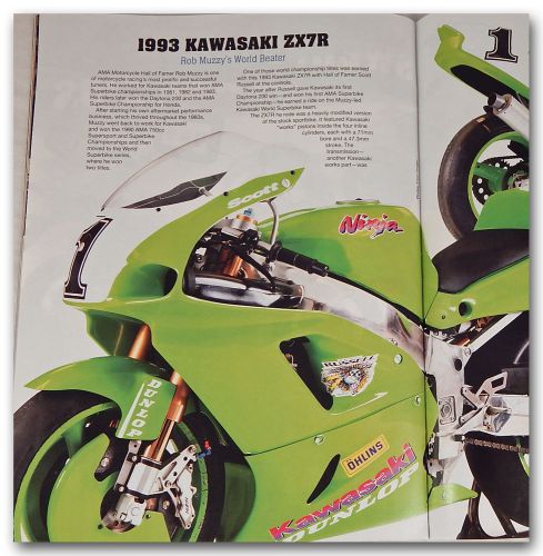 Ama motorcycle magazine scott russells rob muzzy kawasaki zx7r jean michel bayle