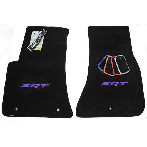 Dodge challenger srt floor mats - 392 hemi -  hellcat - plum crazy purple logo