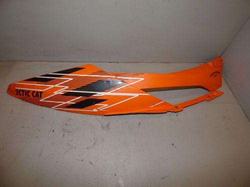 2015 15 arctic cat m8 m8000 upper hood side plastic cover cap plate left orange