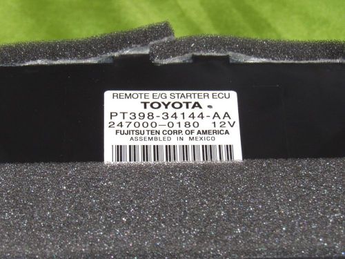 Toyota remote e/g starter ecu pt398-34144-aa with harness