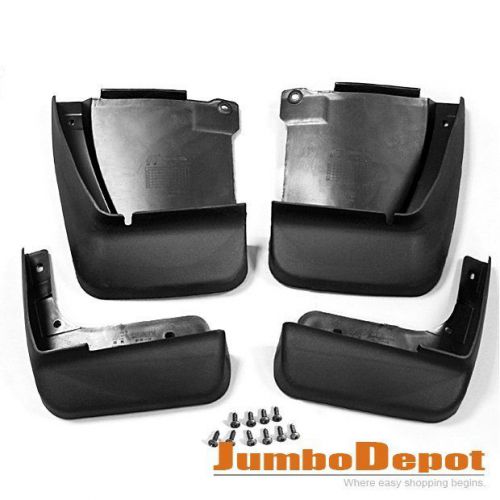 Black rubber fit 03 04 05 06 07 honda accord sedan splash guard mud flap fender