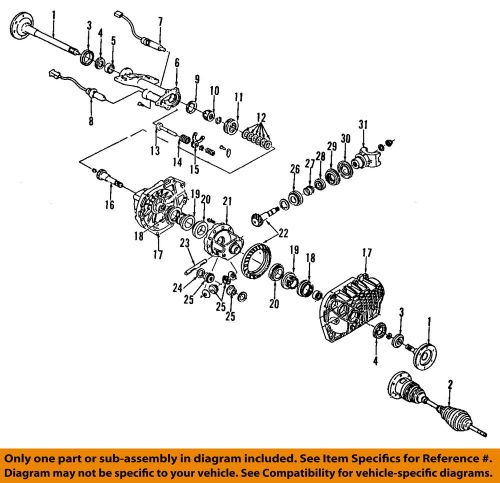 Gm oem front axle-output shaft bearing 26041515