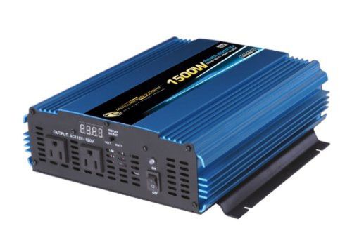 Power bright pw1500-12 power inverter 1500 watt 12 volt dc to 110 volt ac