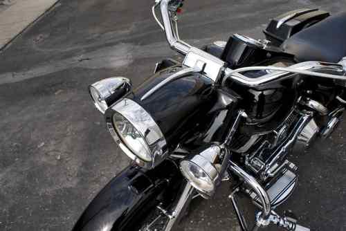 Baddad road king stretched headlight nacelle spear