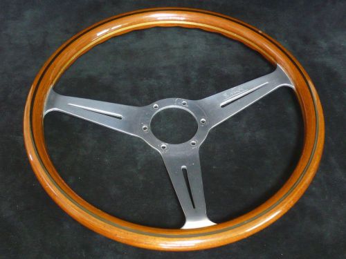 Nardi classic wood steering wheel polished spoke  36.5cm(14.3inch)