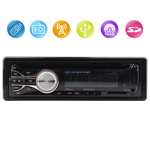 Single 1 din headunit fm/am receiver universal car cd mp3 player usb mmc aux-in