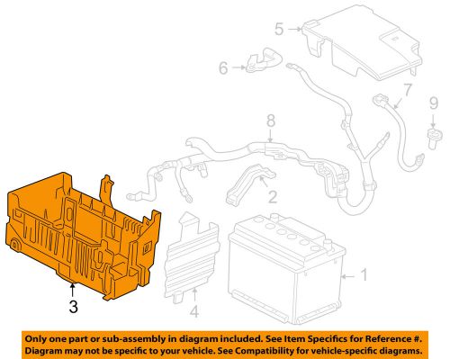 Gm oem-battery tray 13354419