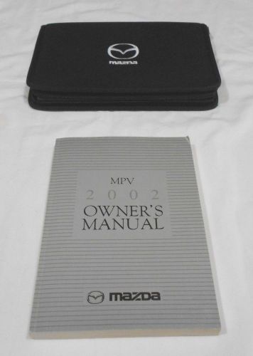 2002 mazda mpv owner manual 2/pc.set &amp; black mazda convenient zippered case