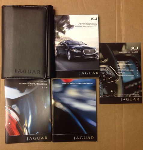 2013 jaguar xj owner&#039;s manual with case