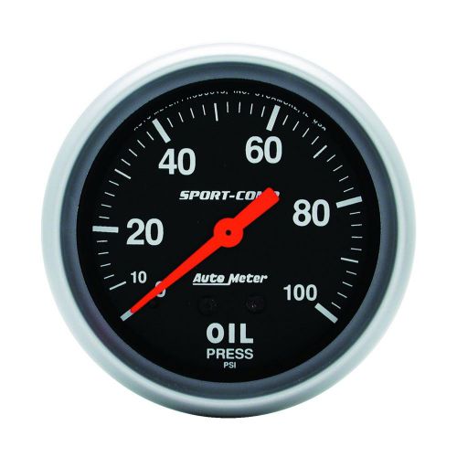 Auto meter 3421 sport-comp; mechanical oil pressure gauge