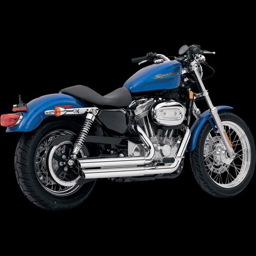 Q-series double barrel 2-into-2 exhaust for 2004-2013 harley sportster