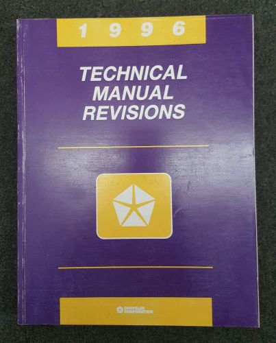 1996 chrysler corp. full line factory technical manual revisions manual