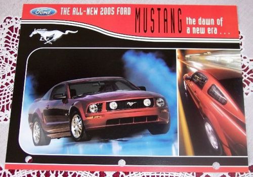 New 2005 ford mustang gt literature brochure dawn of a new era 2 sided hero card